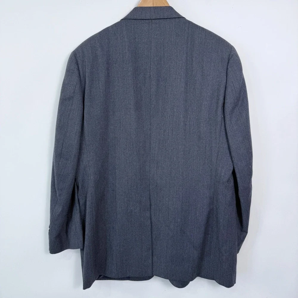 Hart Schaffner‎ Marx Wool Sport Coat Blazer Mens 44R? Windowpane Union Made
